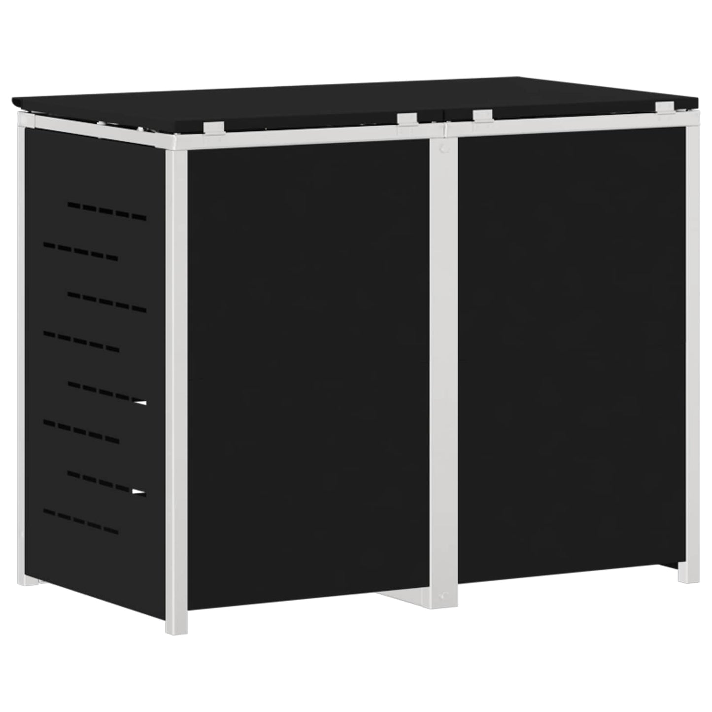 Kerekes Hulladékgyűjtő Tárolás for 2 Bins 240L Fekete