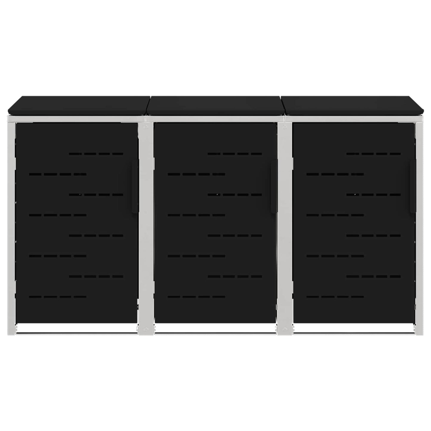 Kerekes Hulladékgyűjtő Tárolás for 3 Bins 240L Fekete