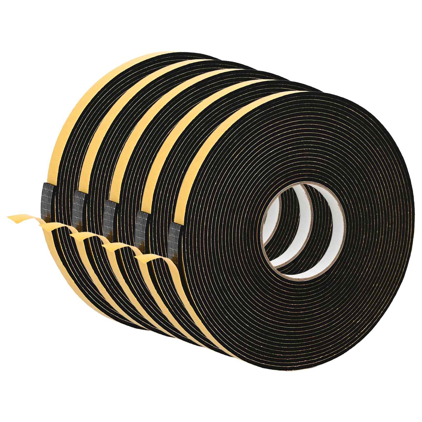 Öntapadó habszalag 5 pcs Fekete 15mm x 10m CR Hab