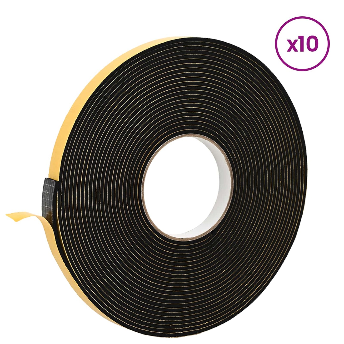 Öntapadó habszalag 10 pcs Fekete 20mm x 10m CR Hab