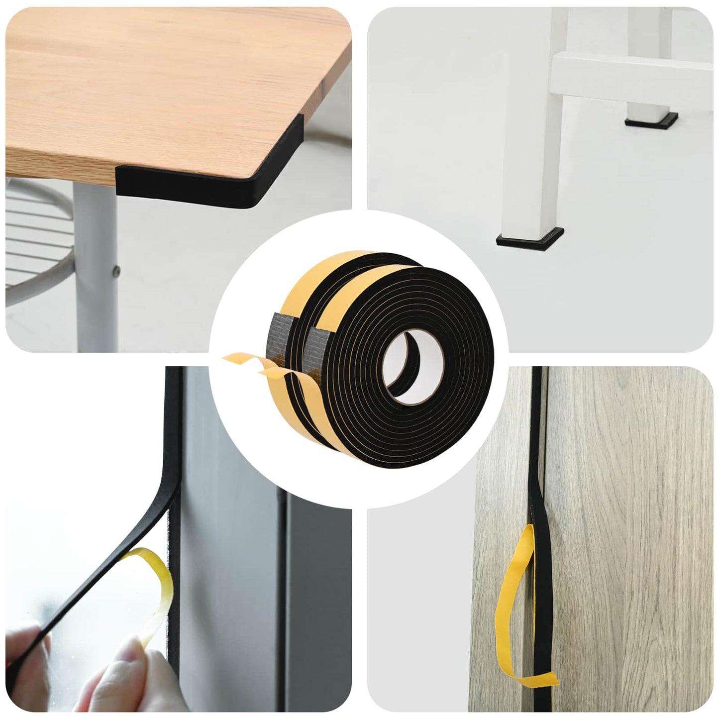 Öntapadó habszalag 2 pcs Fekete 40mm x 5m CR Hab