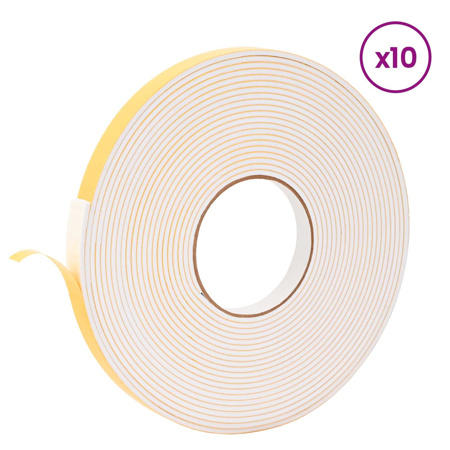 Öntapadó habszalag 10 pcs Fehér 15mm x 10m CR Hab