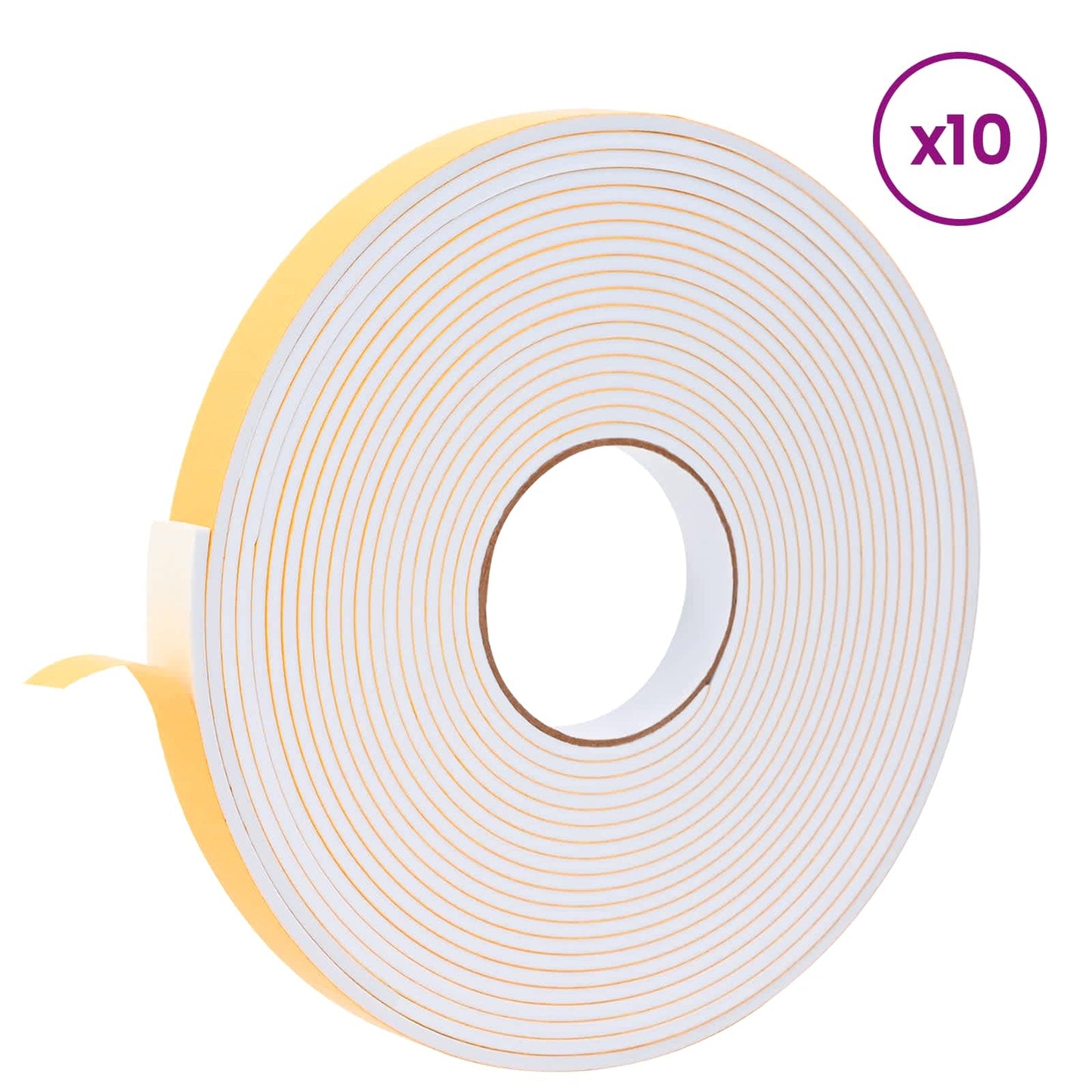 Öntapadó habszalag 10 pcs Fehér 20mm x 10m CR Hab