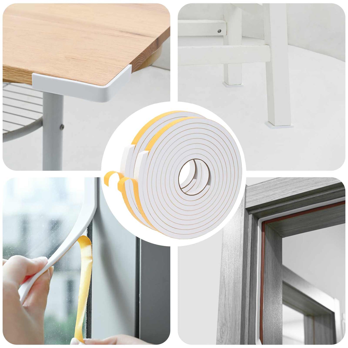 Öntapadó habszalag 2 pcs Fehér 20mm x 5m CR Hab