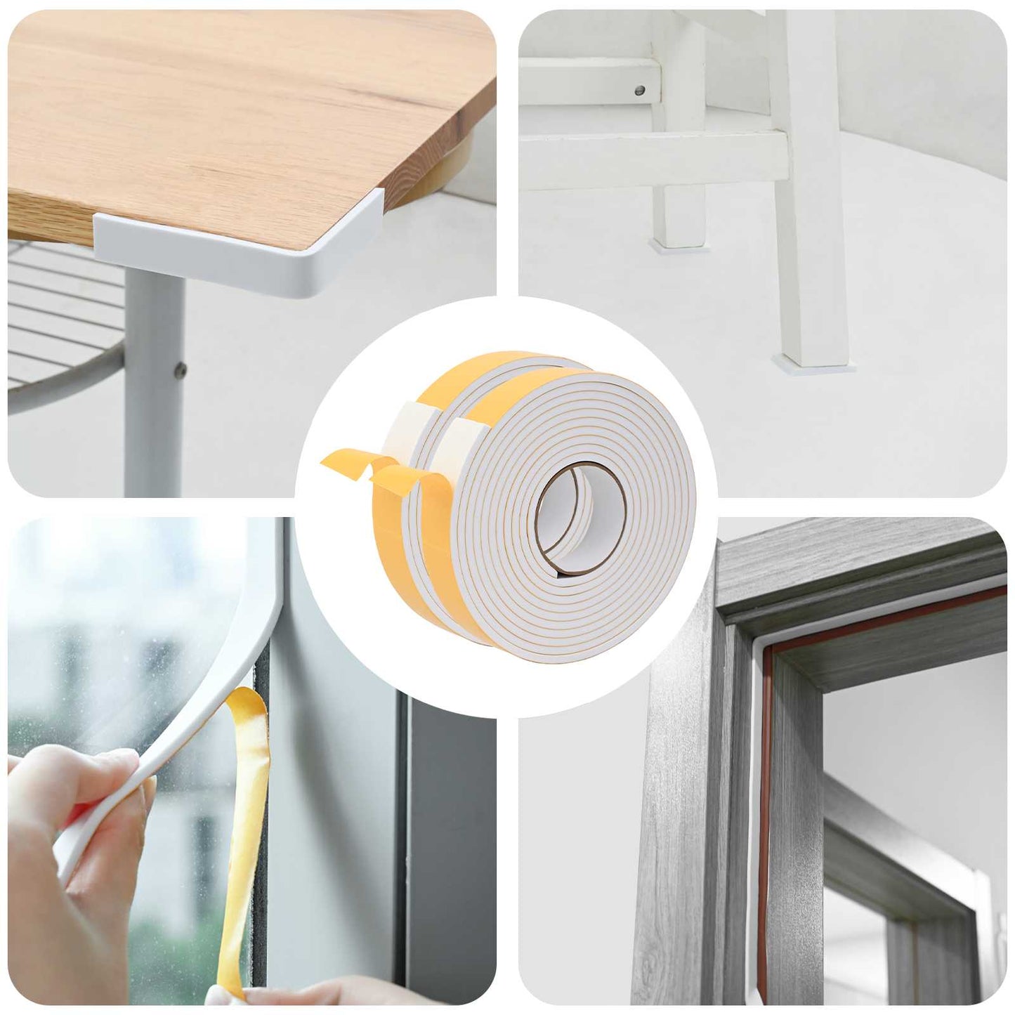 Öntapadó habszalag 2 pcs Fehér 30mm x 5m CR Hab