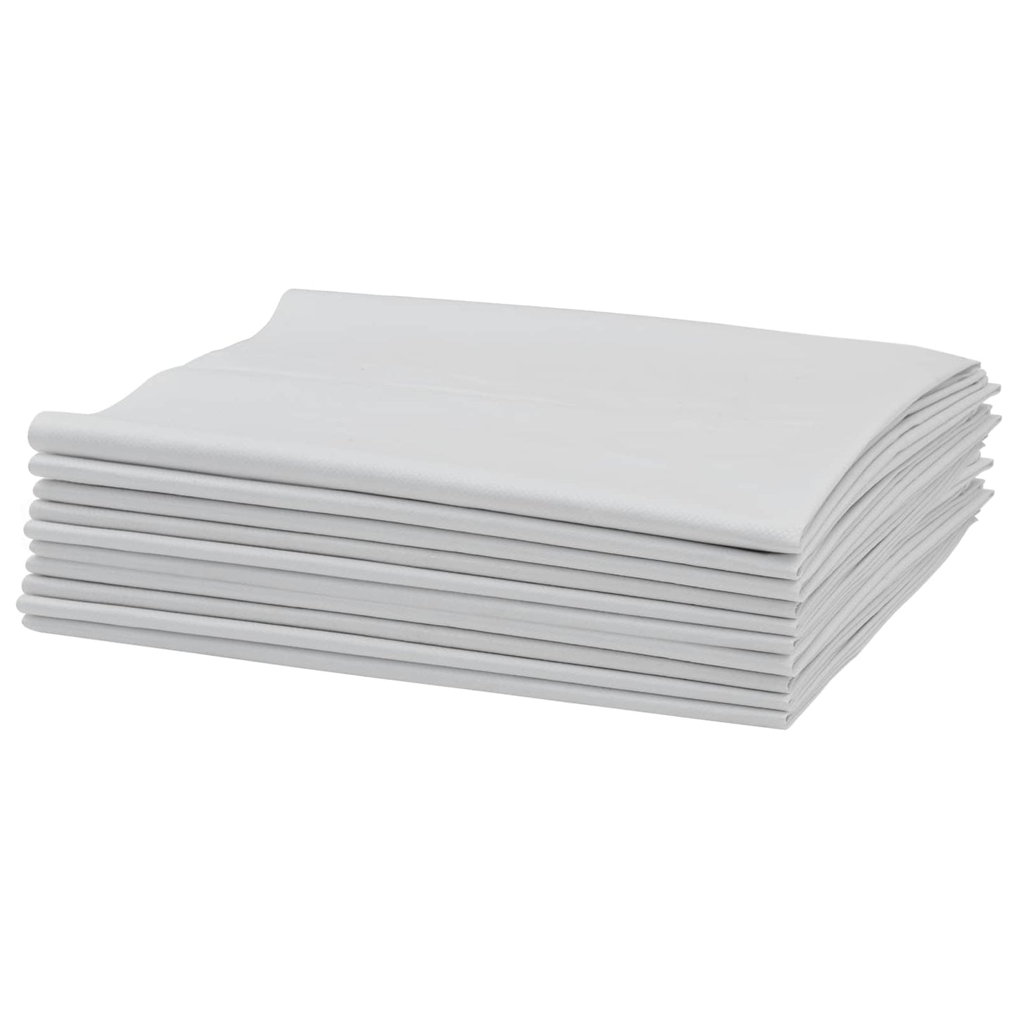 Fonott zsákok 10 pcs Fehér 100 x 150 cm PP