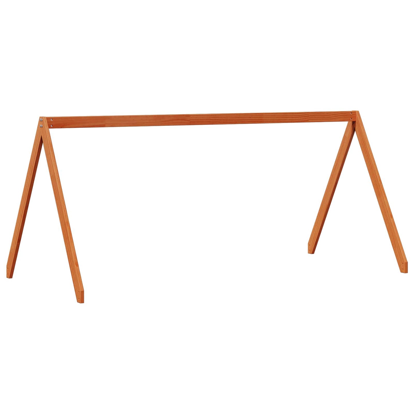 Tetőtéri ágykeret Viaszbarna 90 x 190 cm Tömör fenyő