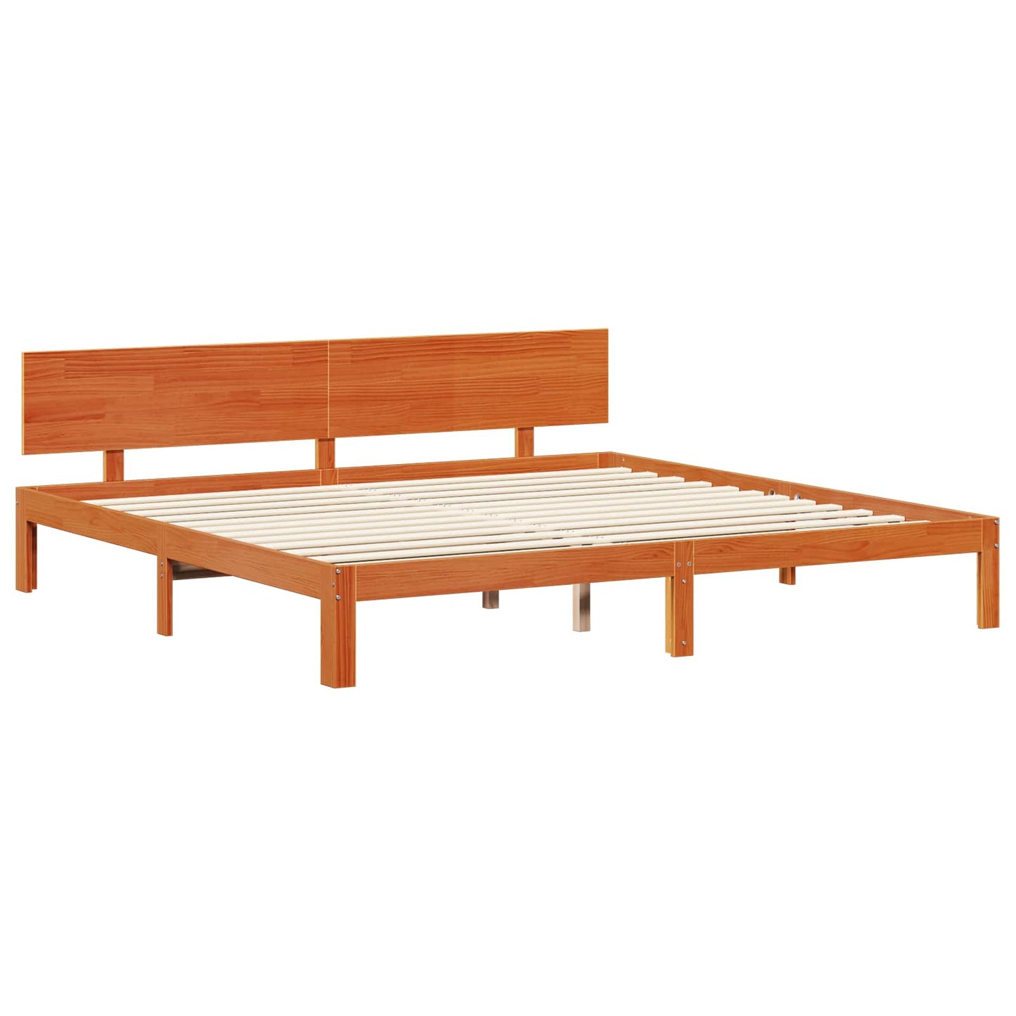 Ágykeret fejtámlával tárolóval 2 pcs Faggyú barna Tömör fenyőfa