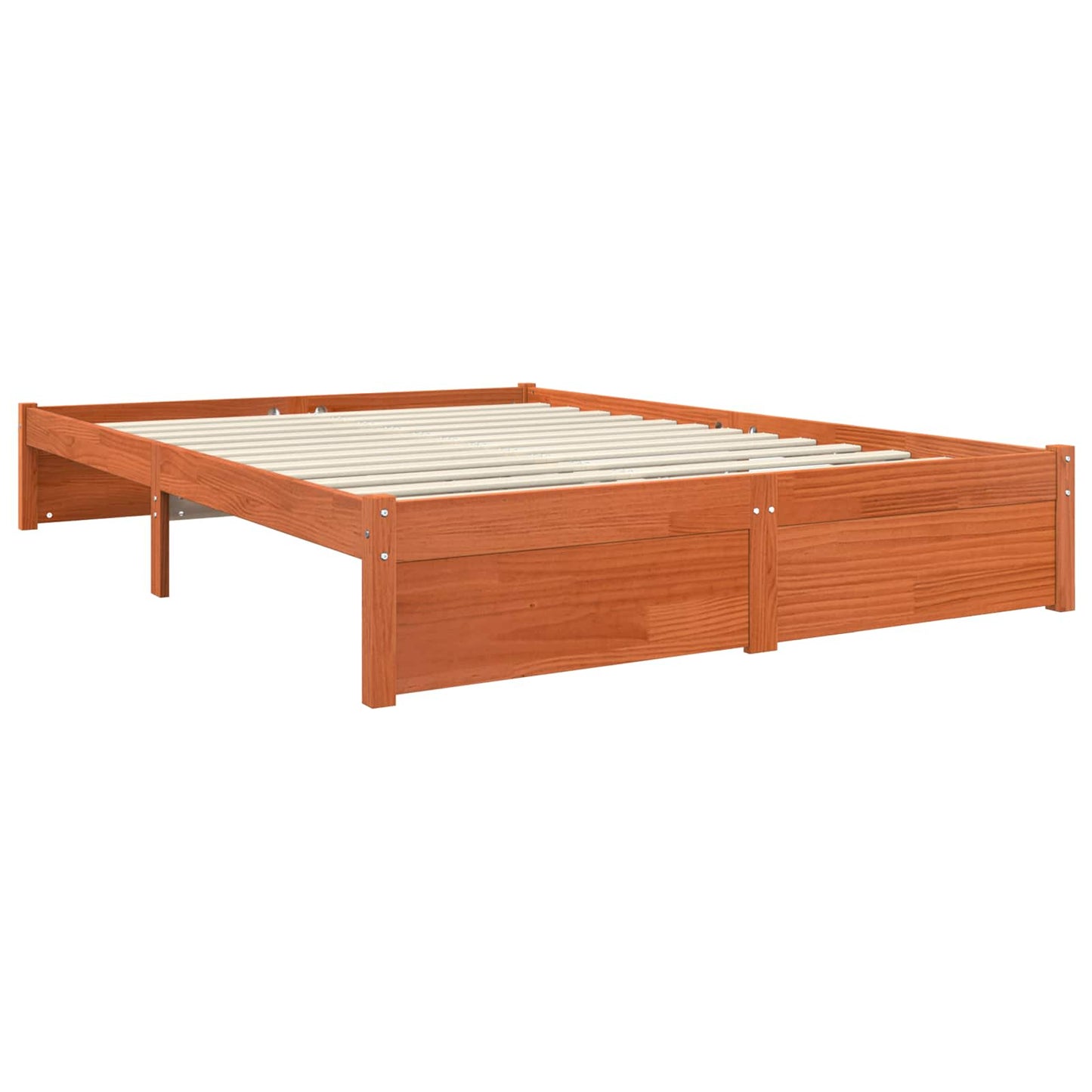 Könyvespolc Ágykeret Viaszbarna 200 x 160 cm Tömör fenyőfa
