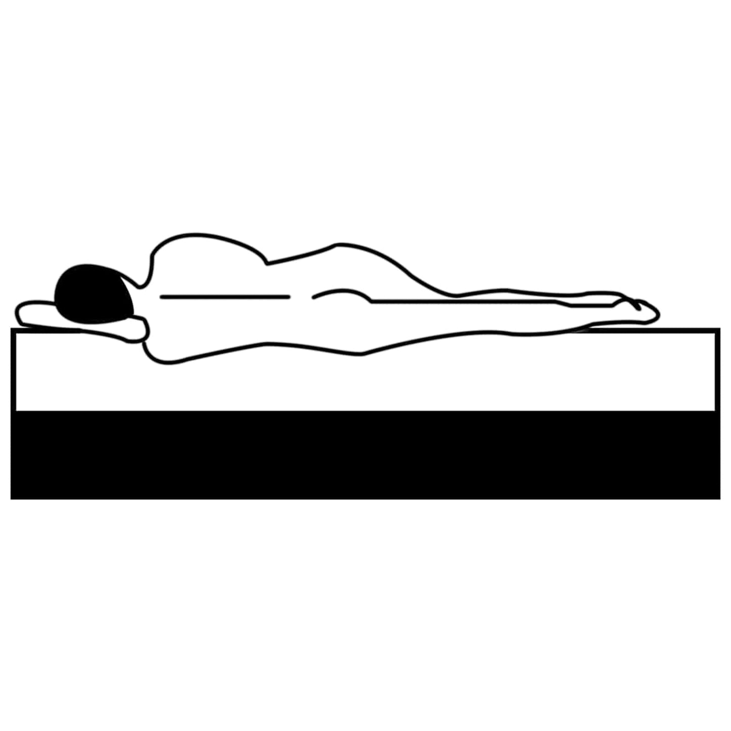 Nappali ágy matracmal Wax Barna és Fehér 90 x 200 cm