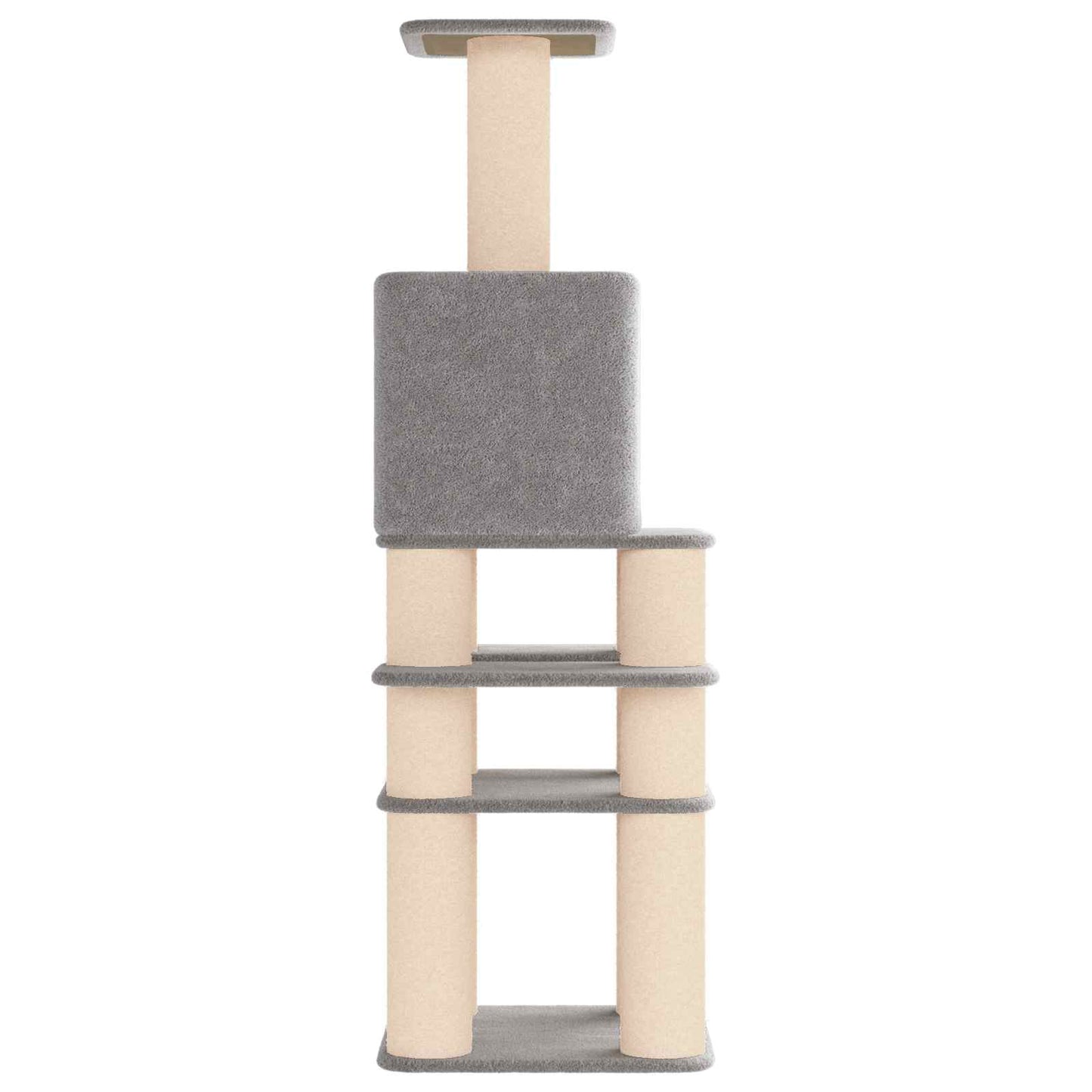 Macskafa kapálózó rudakkal Világosszürke 180 cm
