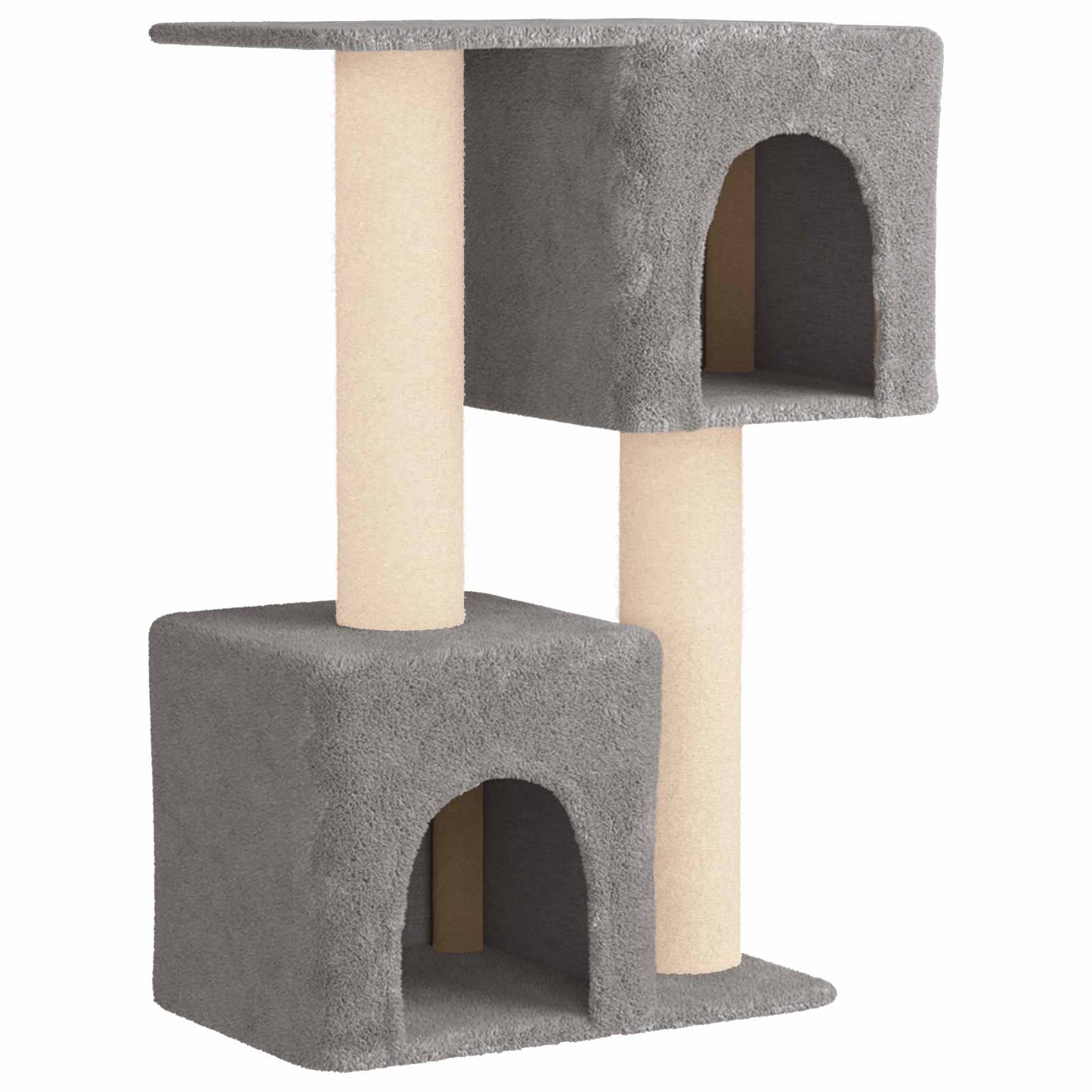 Macskafa kapálózó rudakkal Világosszürke 114 cm
