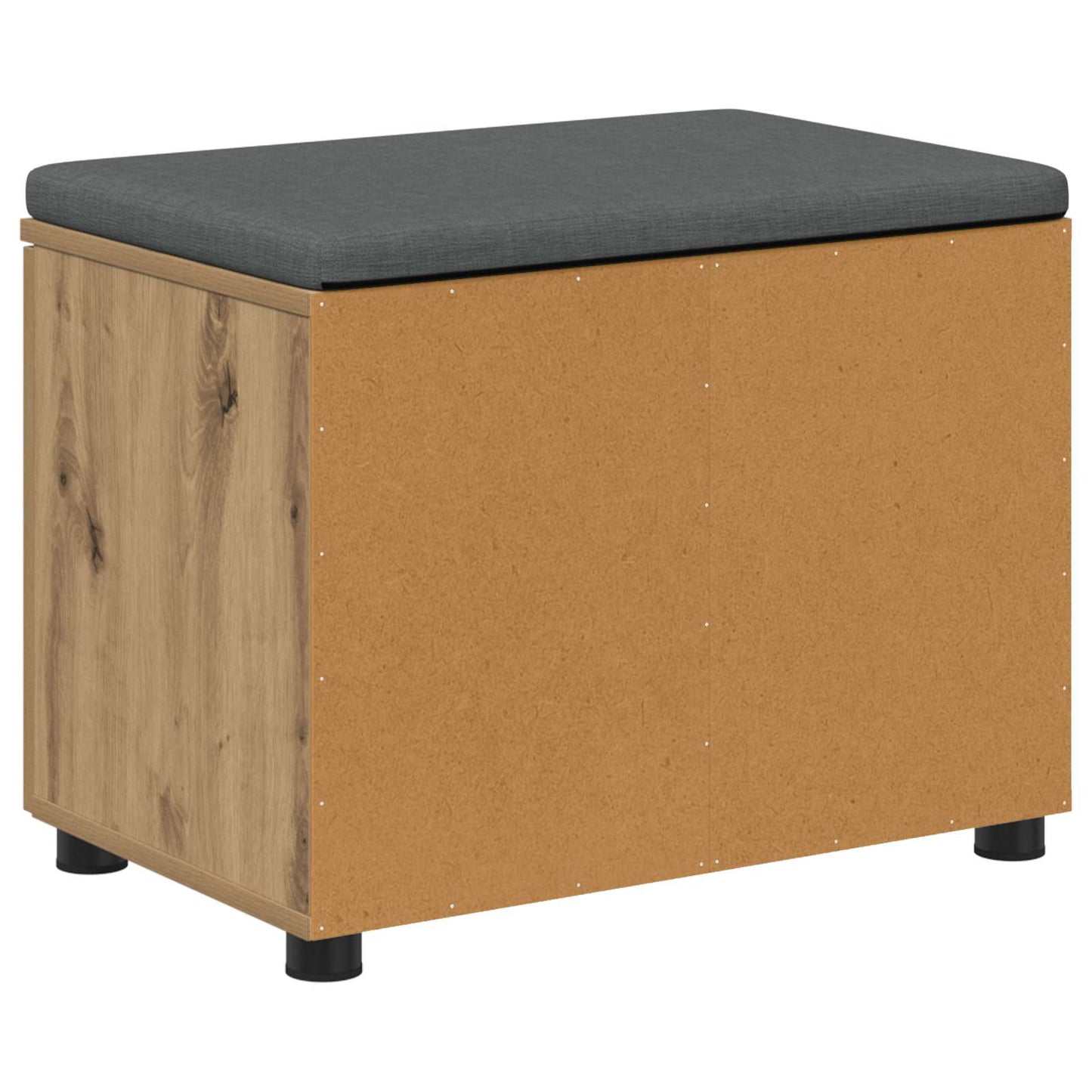 Cipőpad Párnával Kézműves Tölgy 60 x 38 x 46 cm Szerelt Fa
