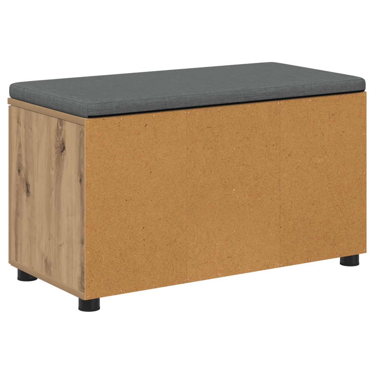 Cipőpad Párnával Kézműves Tölgy 80 x 38 x 46 cm Szerelt Fa