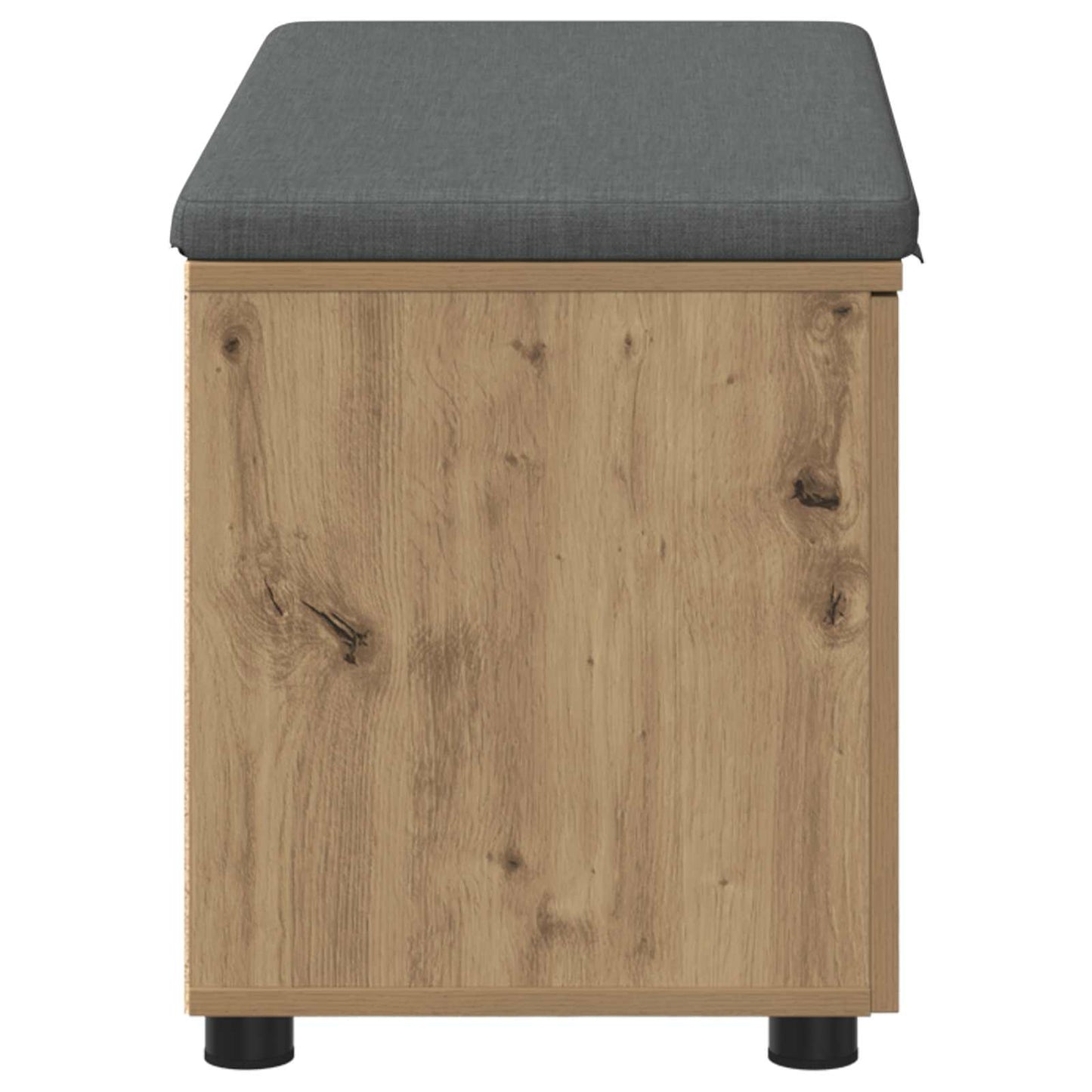 Cipőpad Párnával Kézműves Tölgy 80 x 38 x 46 cm Szerelt Fa