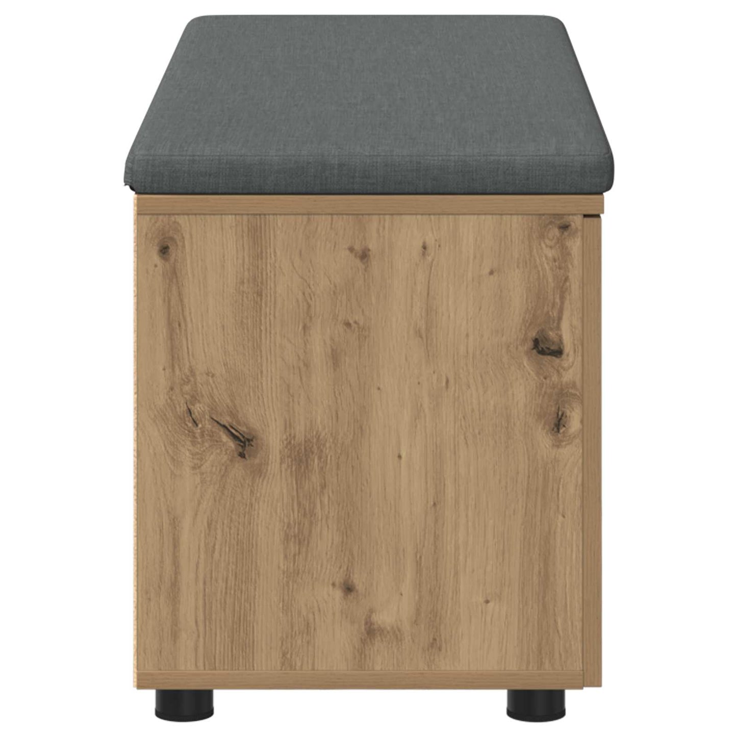 Cipőpad Párnával Kézműves Tölgy 100 x 38 x 46 cm Szerelt Fa