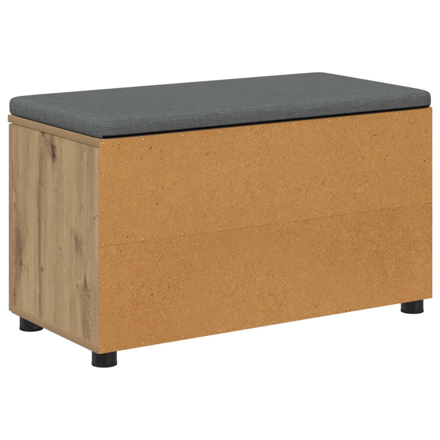 Cipőpad Párnával Kézműves Tölgy 80 x 38 x 46 cm Szerelt Fa
