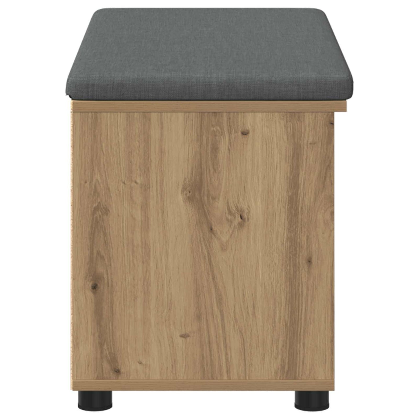 Cipőpad Párnával Kézműves Tölgy 80 x 38 x 46 cm Szerelt Fa
