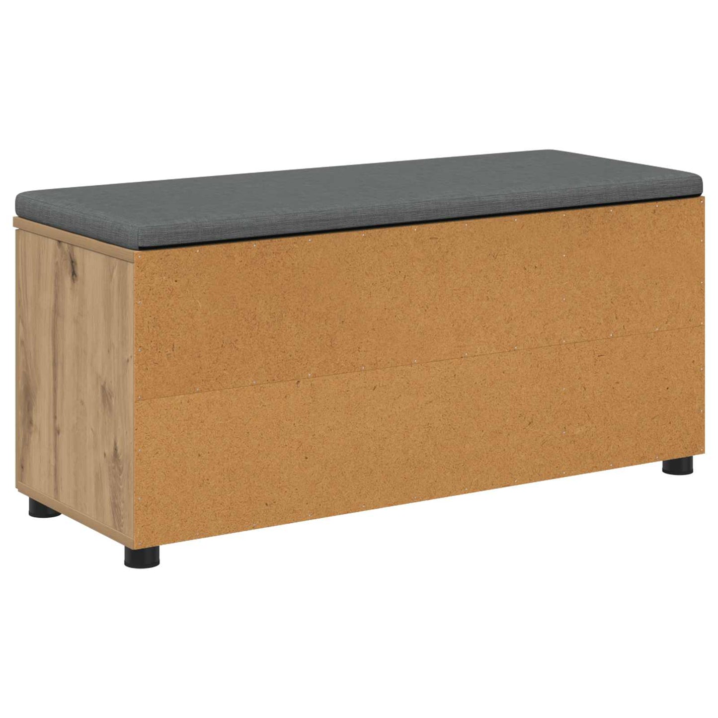 Cipőpad Párnával Kézműves Tölgy 100 x 38 x 46 cm Szerelt Fa
