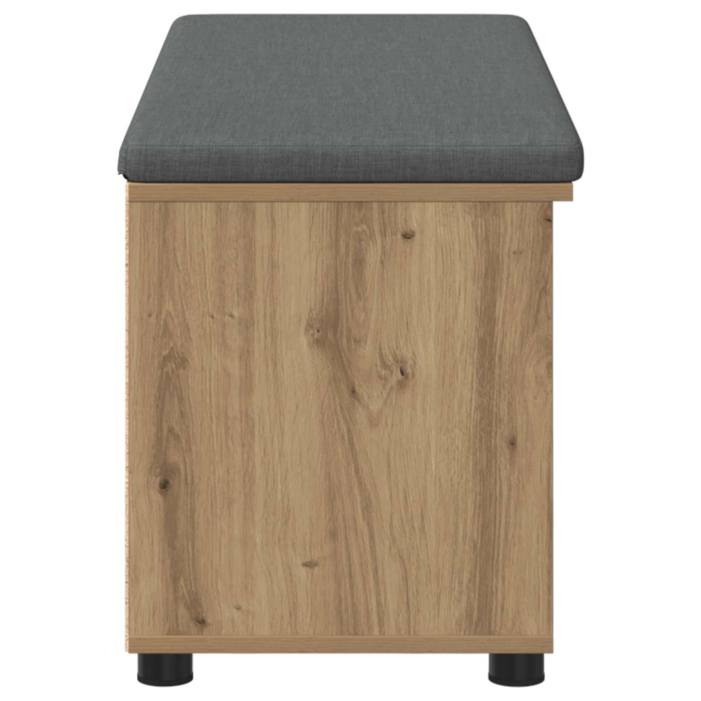 Cipőpad Párnával Kézműves Tölgy 100 x 38 x 46 cm Szerelt Fa