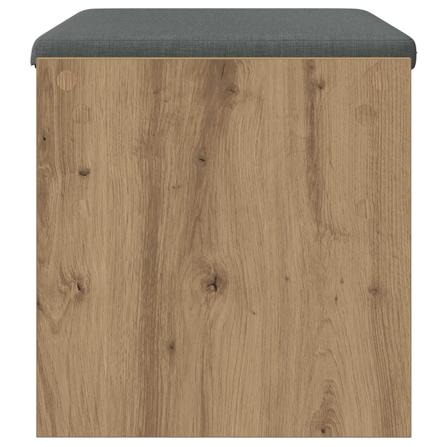 Cipőpad Párnával Kézműves Tölgy 63 x 38 x 40 cm Szerelt Fa
