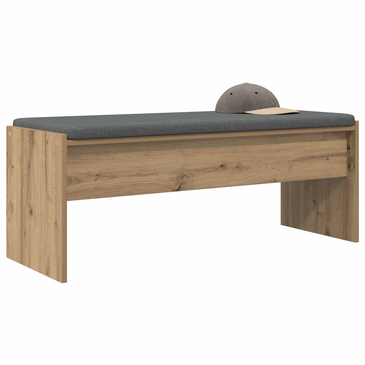 Cipőpad Párnával Kézműves Tölgy 103 x 38 x 40 cm Szerelt Fa