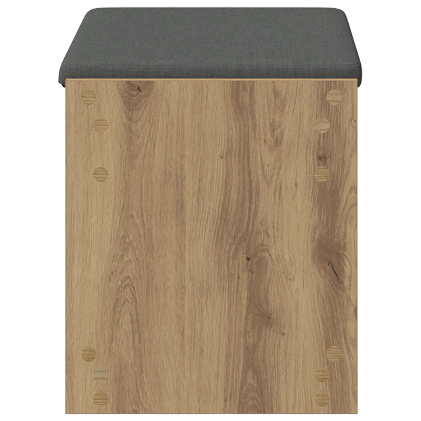 Cipőpad Párnával Kézműves Tölgy 63 x 38 x 45 cm Szerelt Fa
