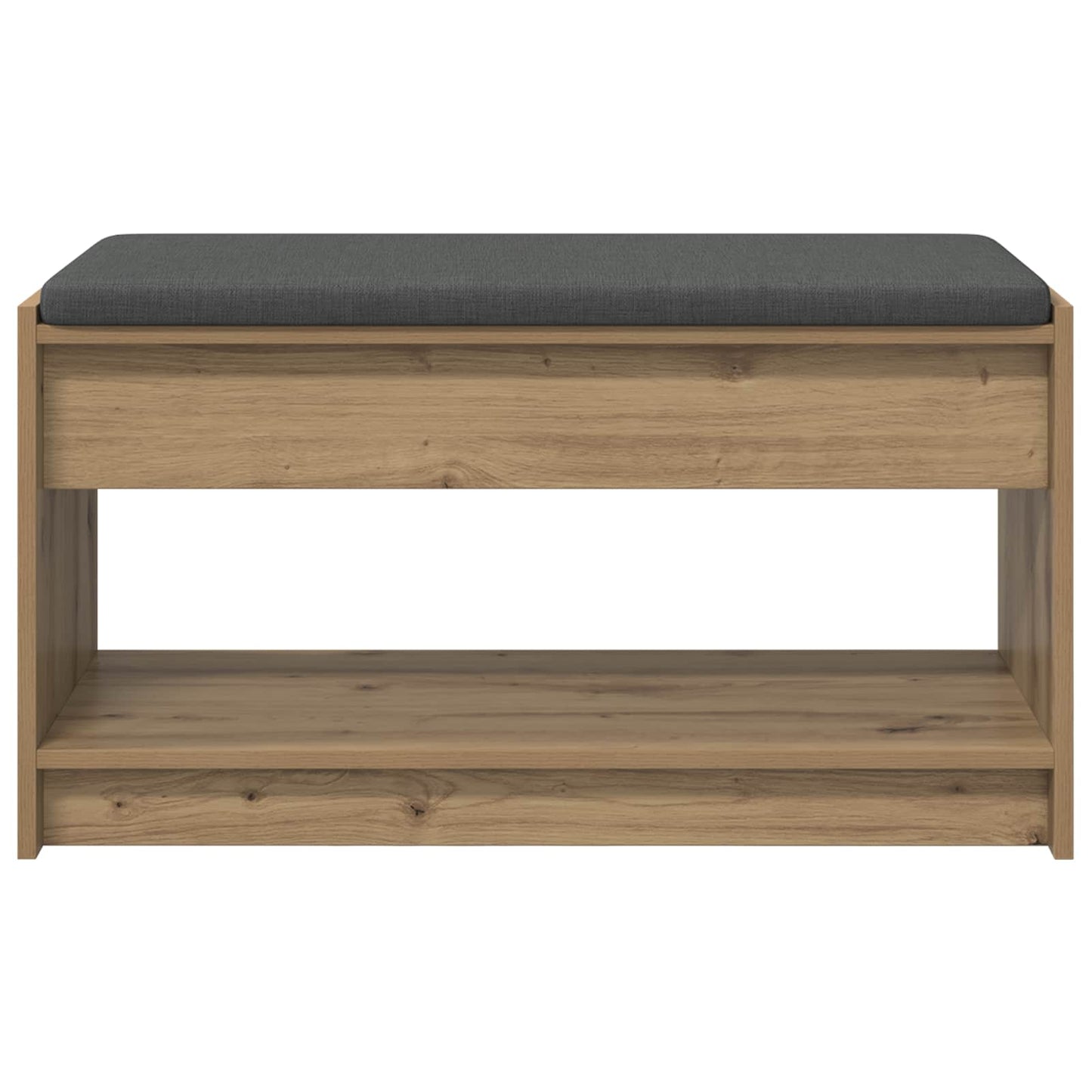 Cipőpad Párnával Kézműves Tölgy 83 x 38 x 45 cm Szerelt Fa