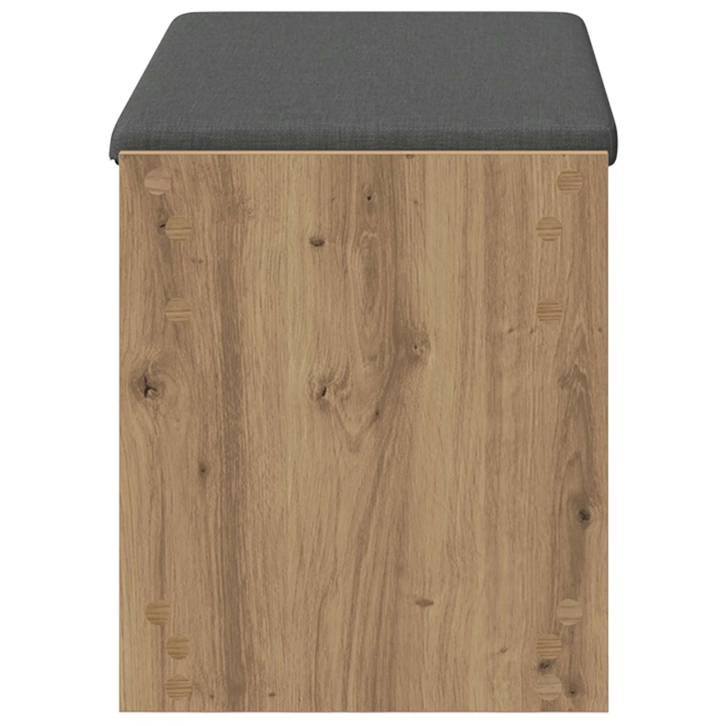 Cipőpad Párnával Kézműves Tölgy 83 x 38 x 45 cm Szerelt Fa