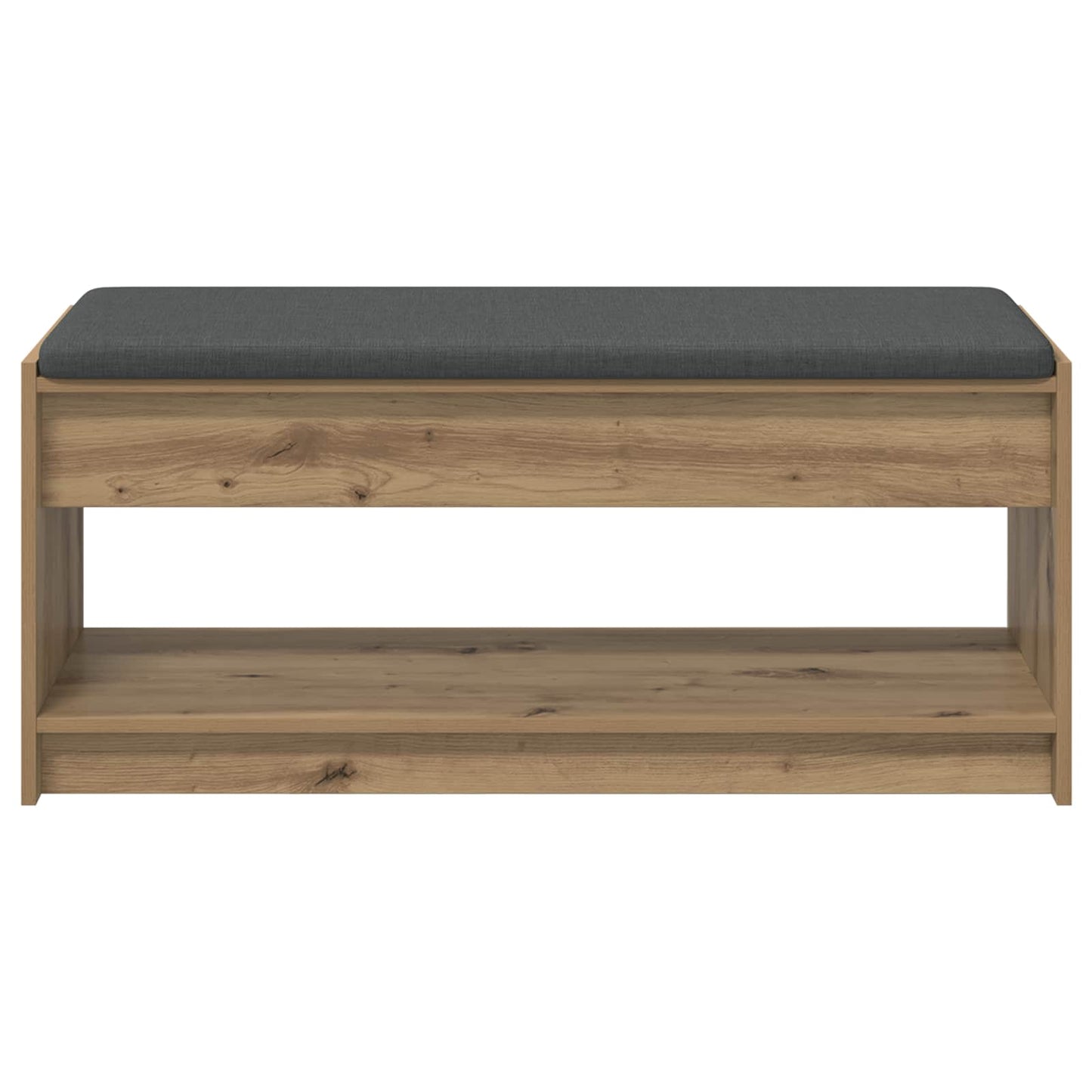 Cipőpad Párnával Kézműves Tölgy 103 x 38 x 45 cm Szerelt Fa