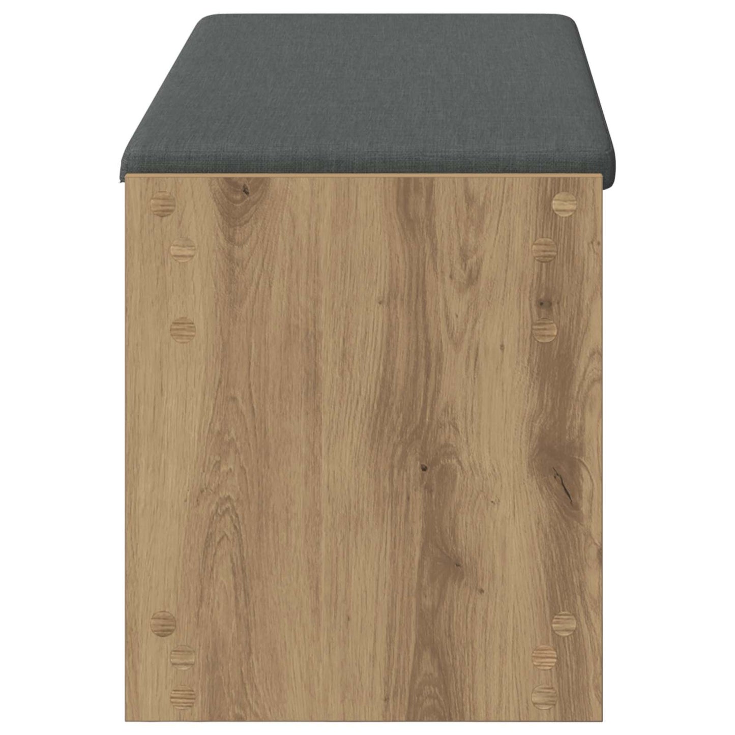 Cipőpad Párnával Kézműves Tölgy 103 x 38 x 45 cm Szerelt Fa