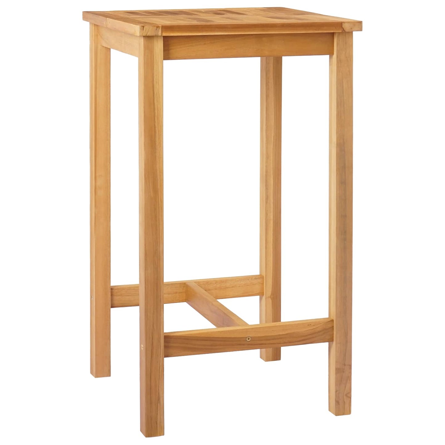 Bárasztal Természetes 60 x 60 x 105 cm Szilárd Teak