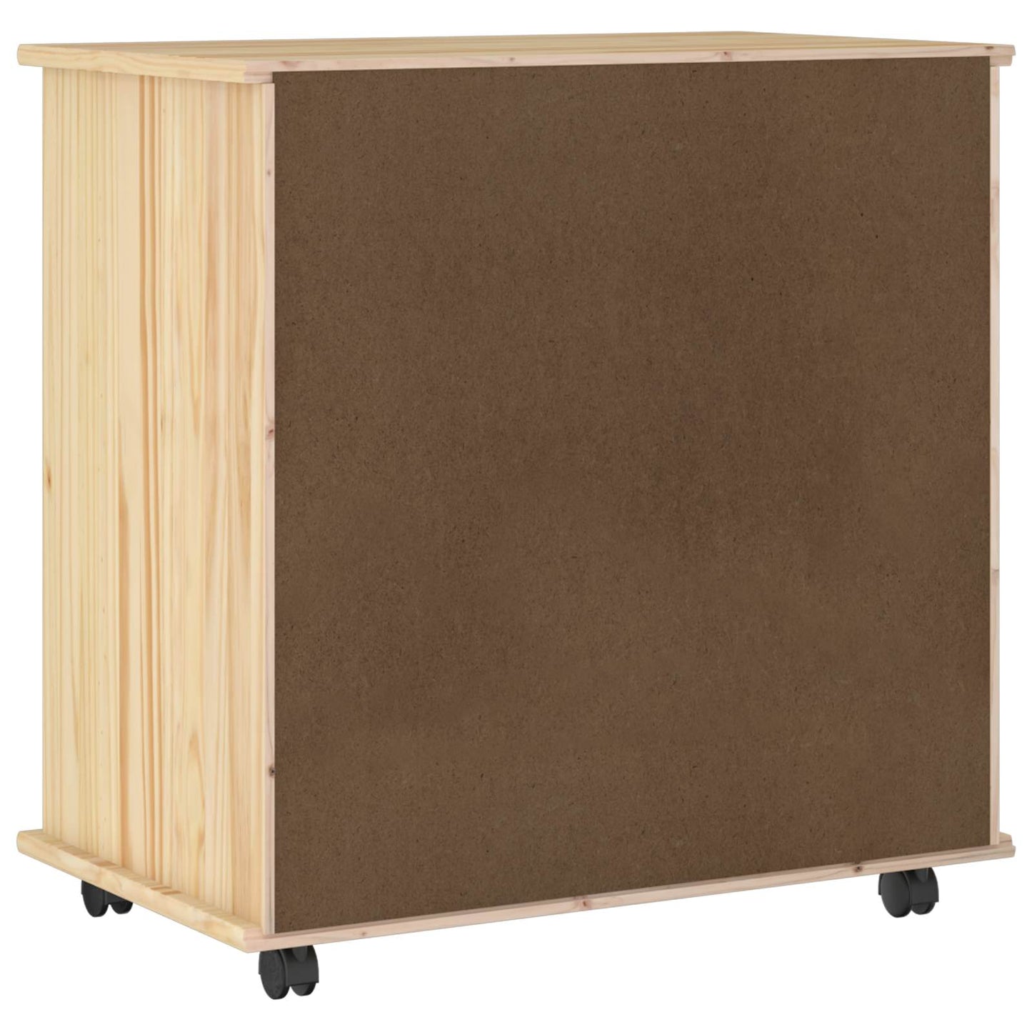 Görgős szekrény Barna 63,5 x 39 x 65,5 cm Tömör fenyőfa