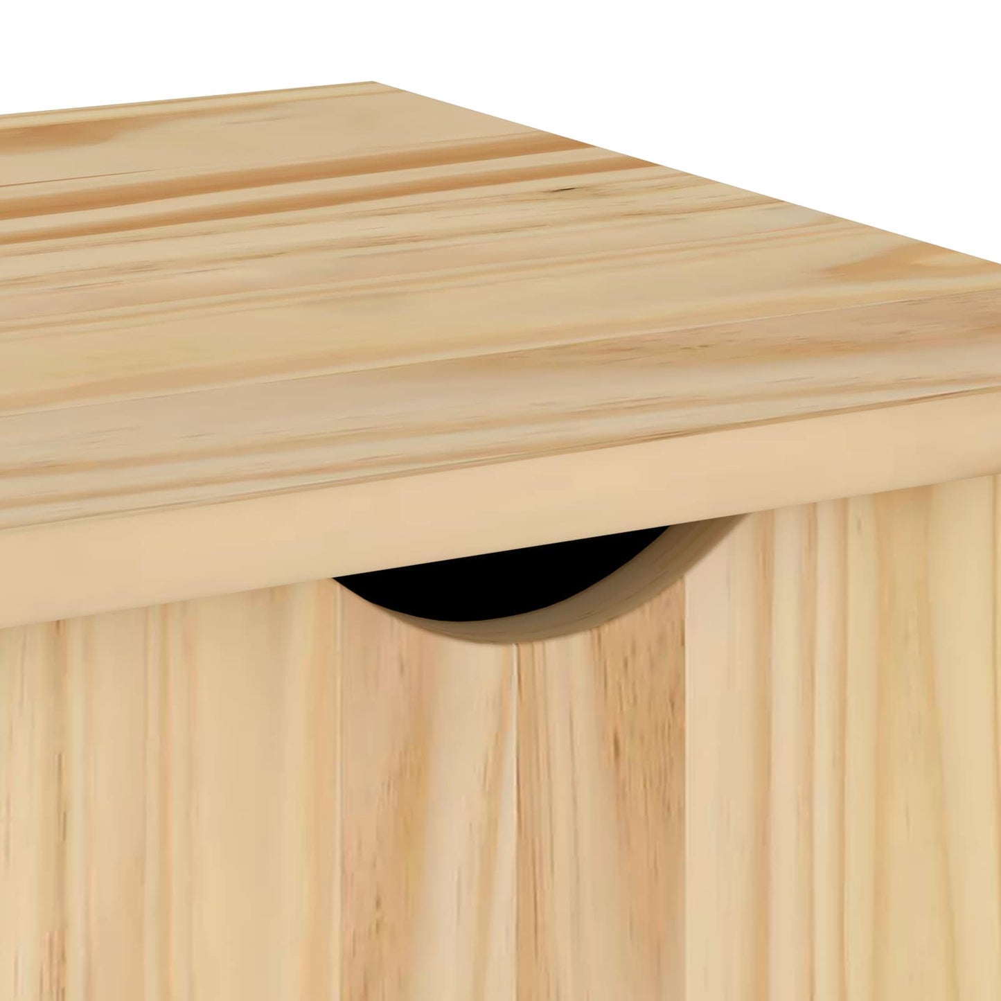 Görgős szekrény kerékkel Barna 100 x 39 x 65,5 cm Tömör fenyőfa