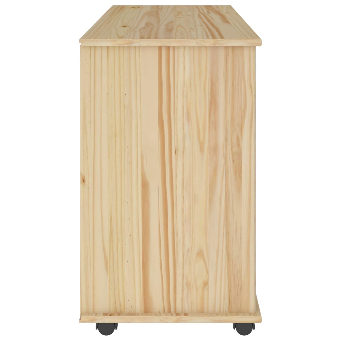 Görgős szekrény kerékkel Barna 100 x 39 x 65,5 cm Tömör fenyőfa