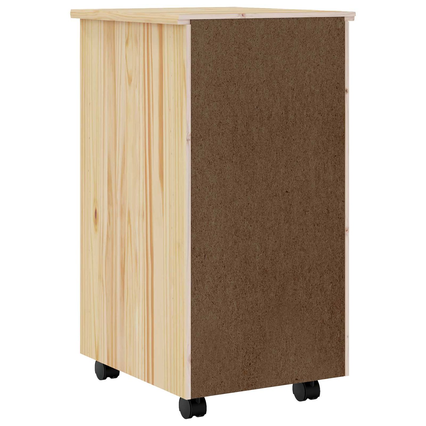 Görgős szekrény fiókokkal MOSS Tiszta lakk 34 x 39 x 65,5 cm