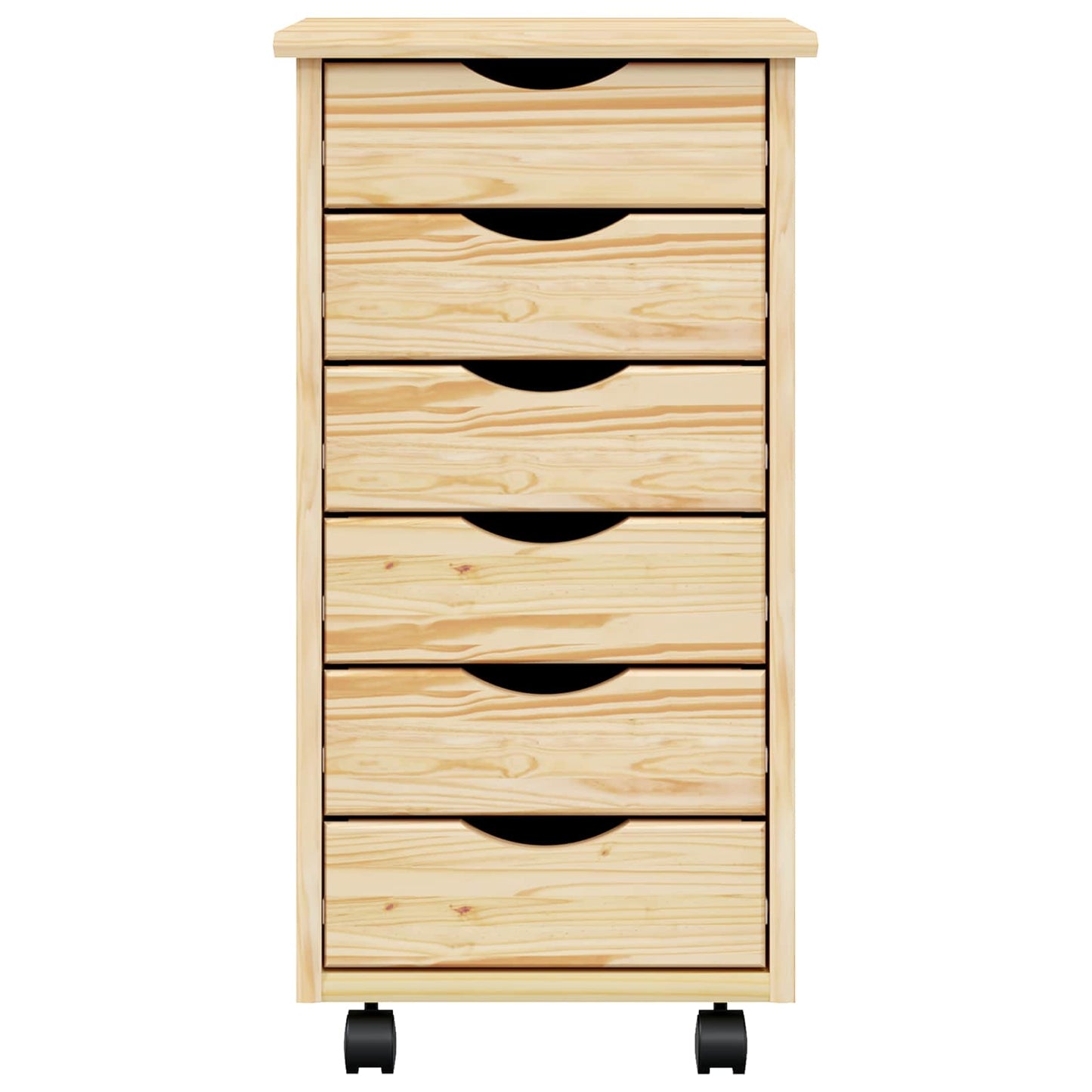 Görgős szekrény fiókokkal MOSS Tiszta lakk 34 x 39 x 65,5 cm