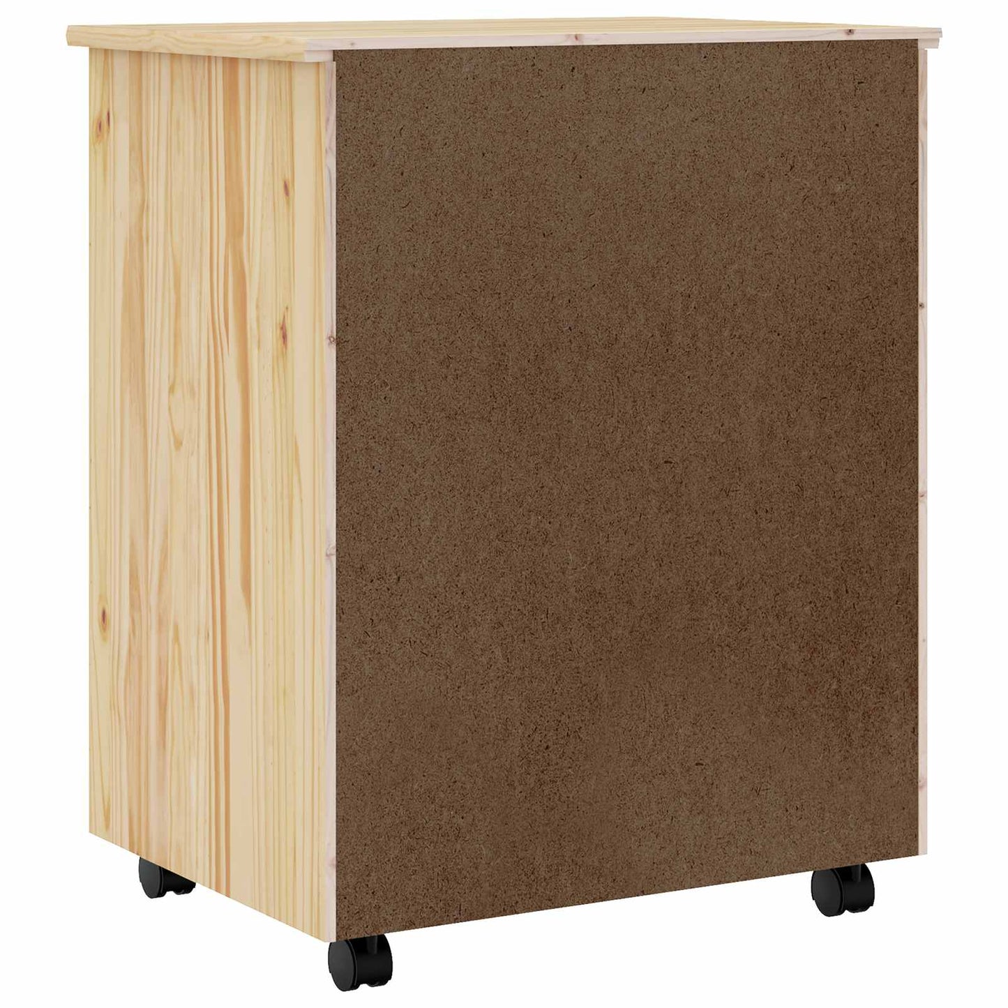 Görgős szekrény fiókokkal MOSS Tiszta lakk 53 x 39 x 65,5 cm
