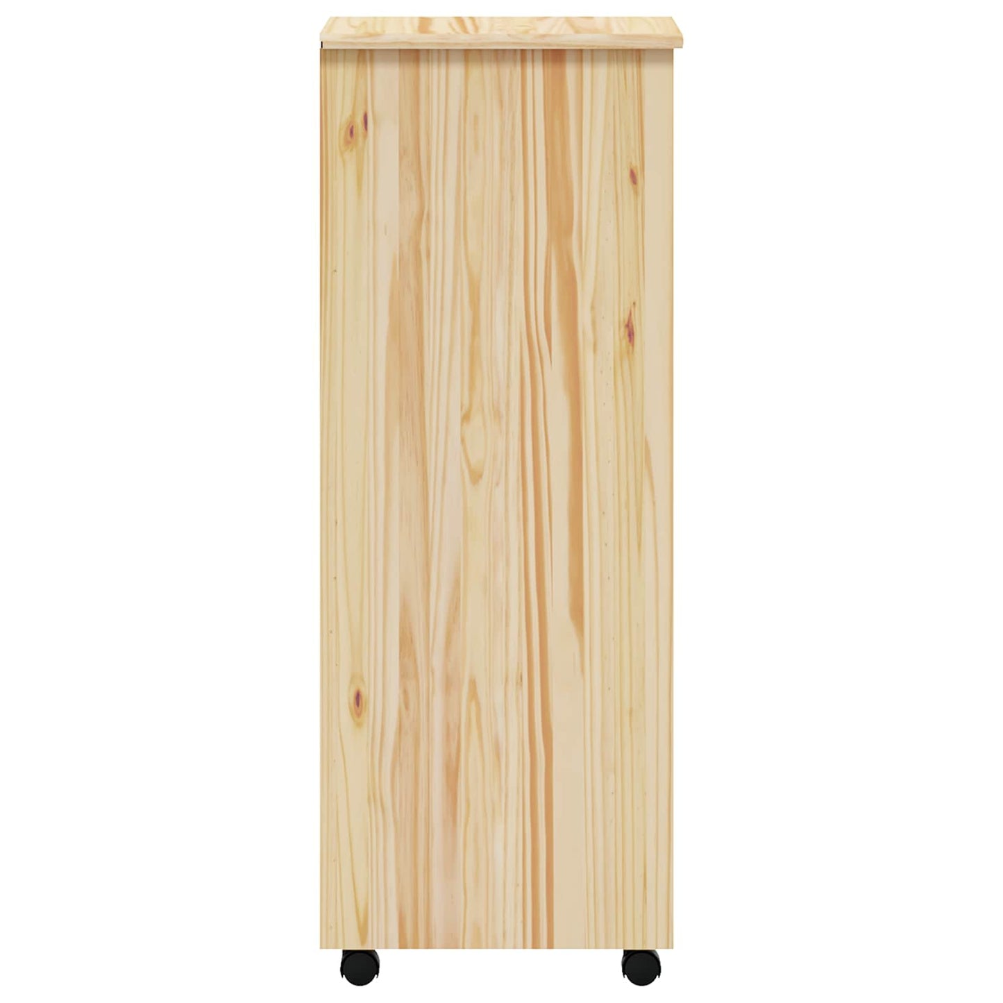 Görgős szekrény fiókokkal MOSS Tiszta lakk 34 x 39 x 103 cm