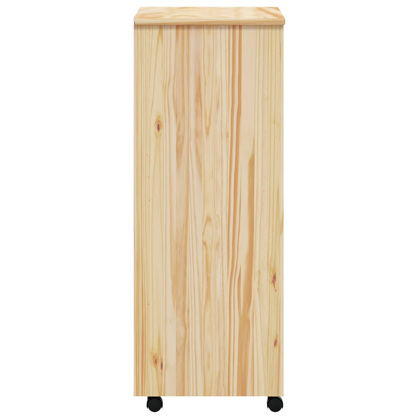 Görgős szekrény fiókokkal MOSS Tiszta lakk 53 x 39 x 103 cm