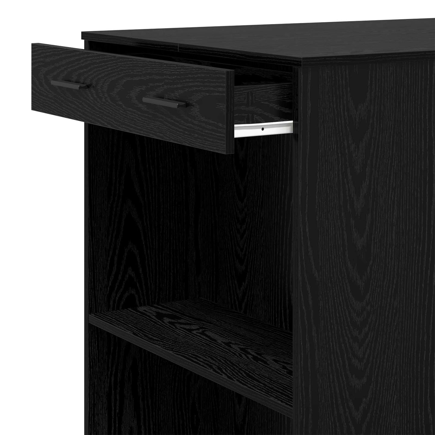 Bárasztal 102 x 70 x 103,5 cm Szerelt Fa Fekete tölgy