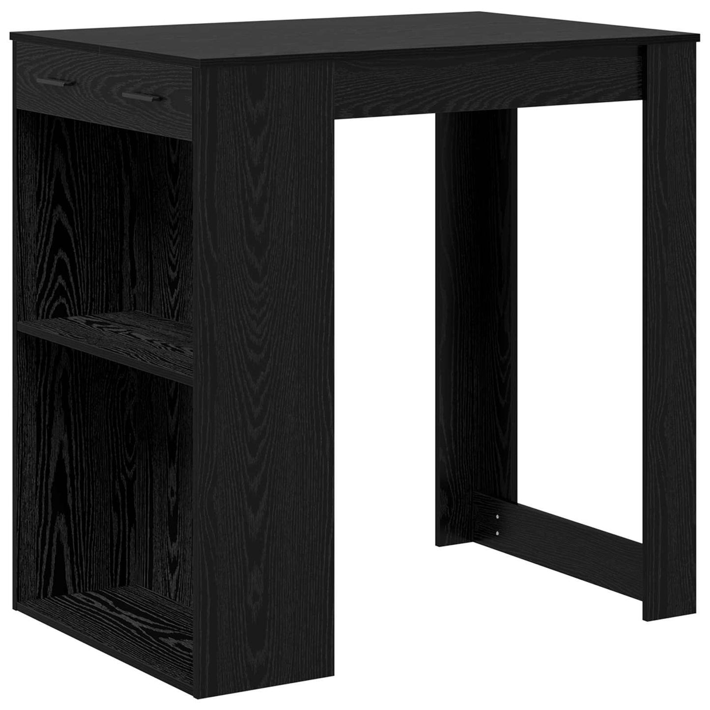 Bárasztal 102 x 70 x 103,5 cm Szerelt Fa Fekete tölgy