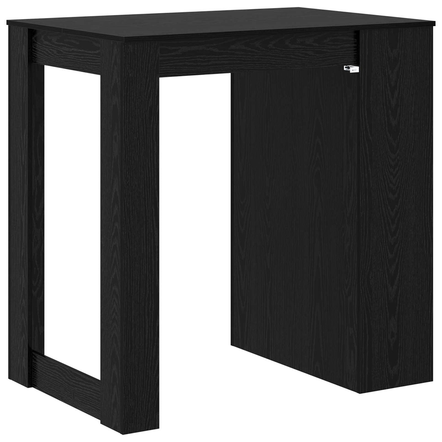 Bárasztal 102 x 70 x 103,5 cm Szerelt Fa Fekete tölgy