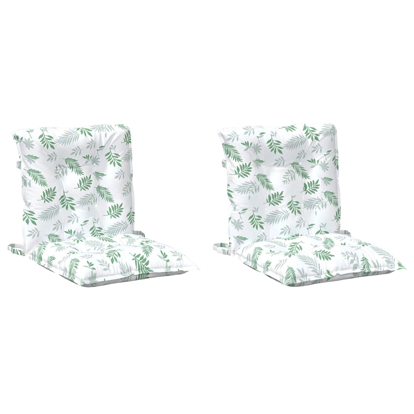 Kültéri párna 2 pcs Finom levélminta 100 x 50 x 7 cm Szövet