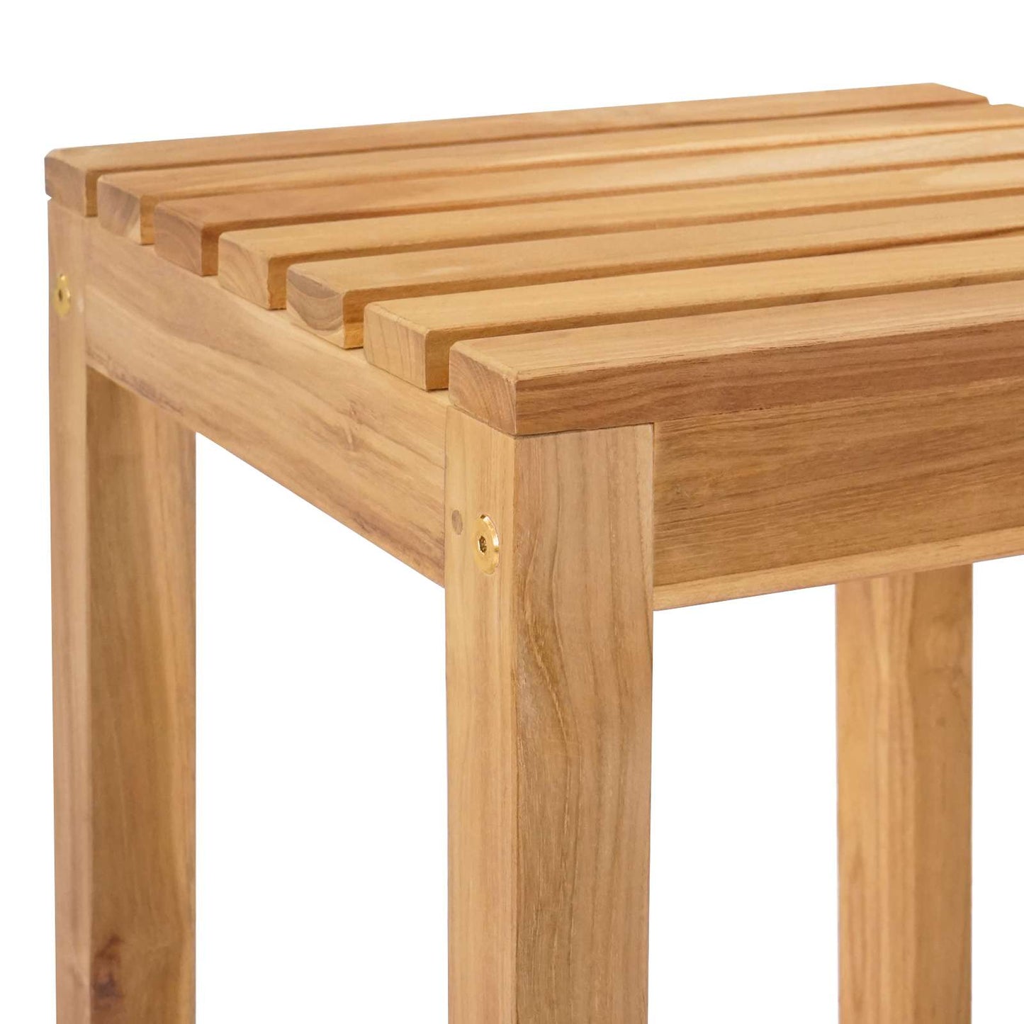 Kültéri Bár Szett 7 pcs Természetes Tömör Teakfa