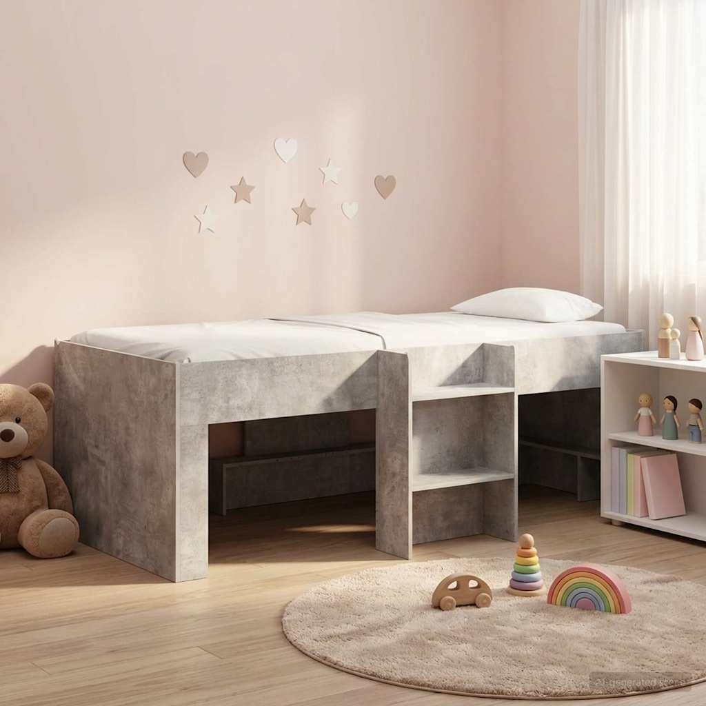 Gyerekek Magas Ágykeret 2 pcs Beton 193 x 96,1 x 68,5 cm