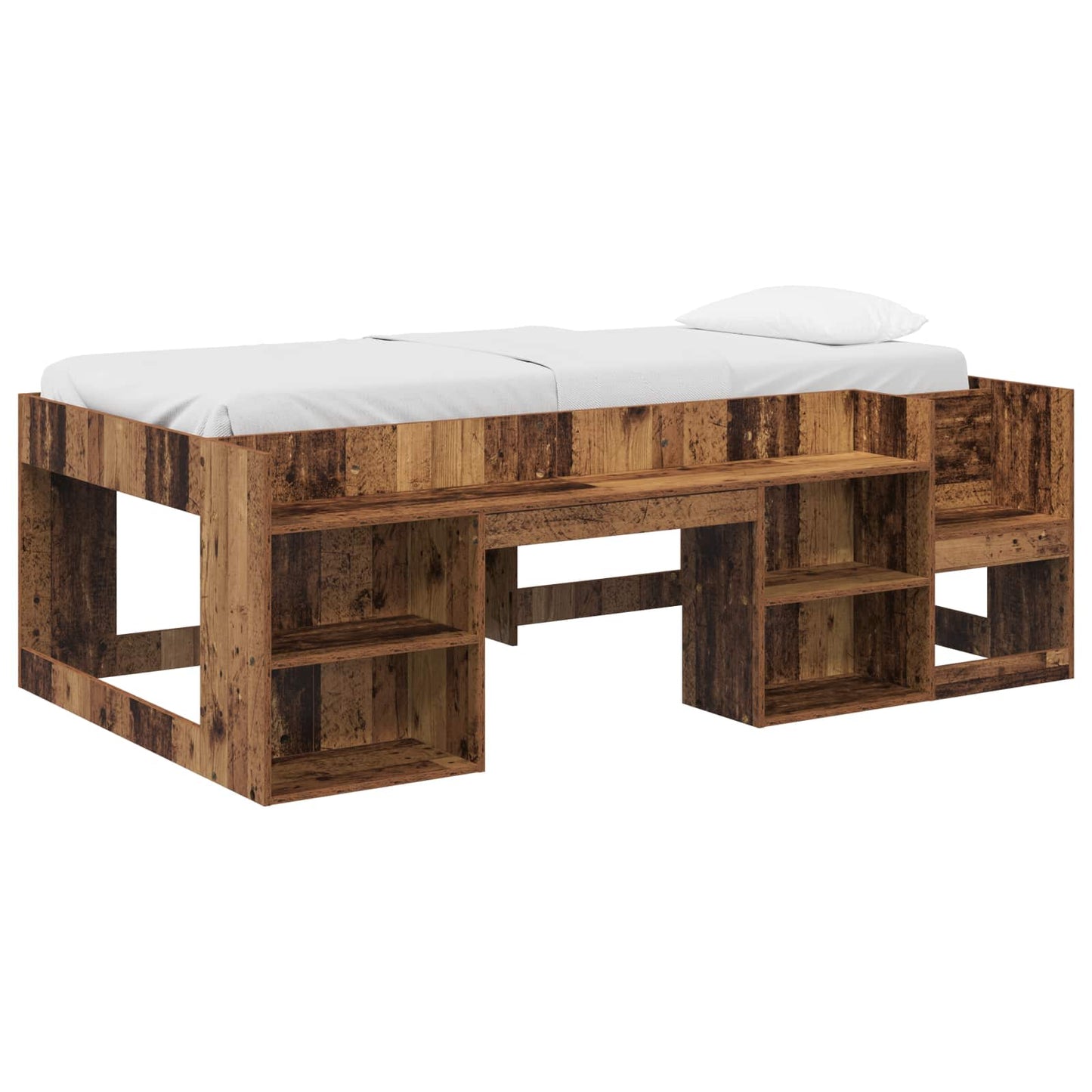 Gyerekágy keret tárolóval Antik Fa 90 x 200 cm Szerelt Fa