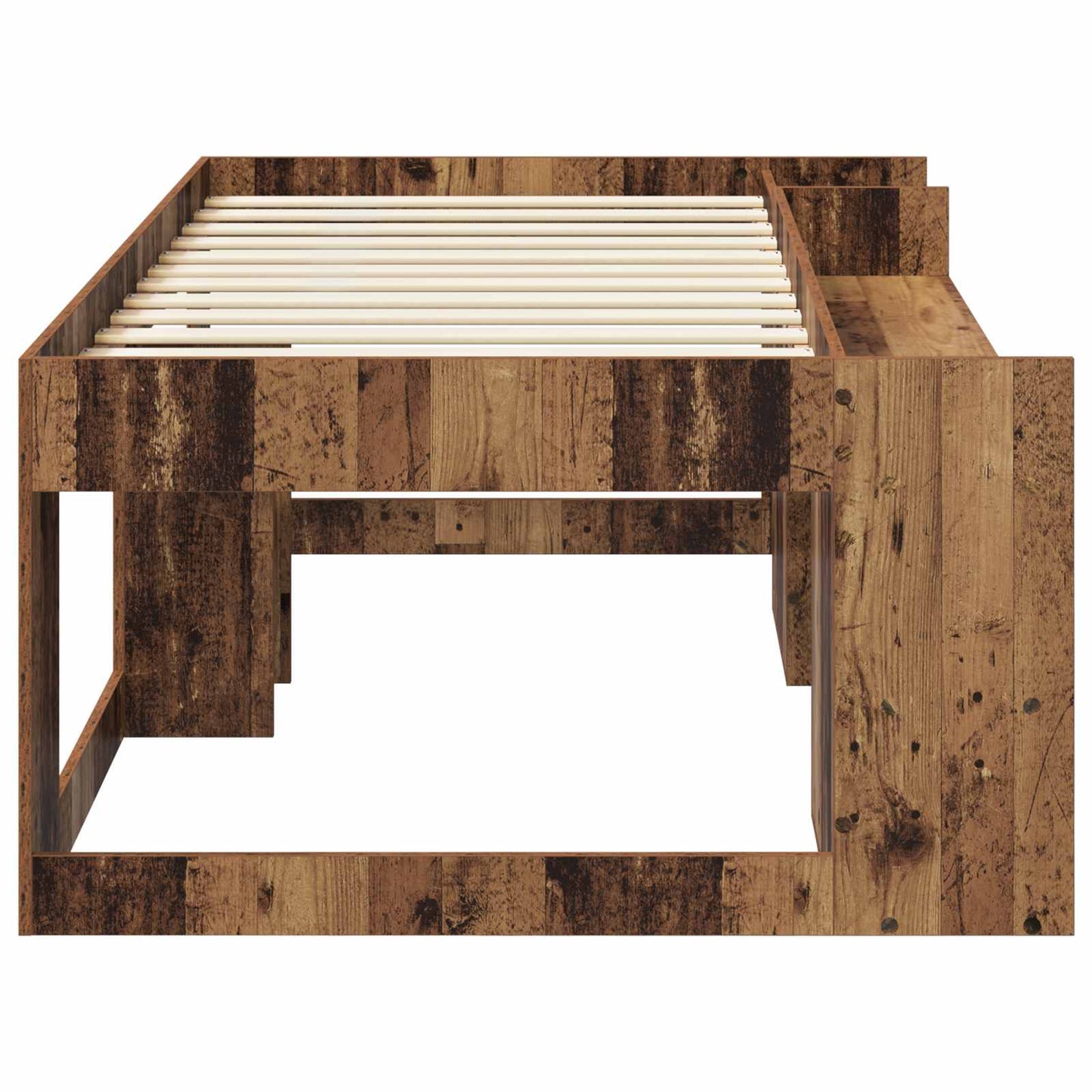 Gyerekágy keret tárolóval Antik fa 98.5 x 200 cm Szerelt Fa
