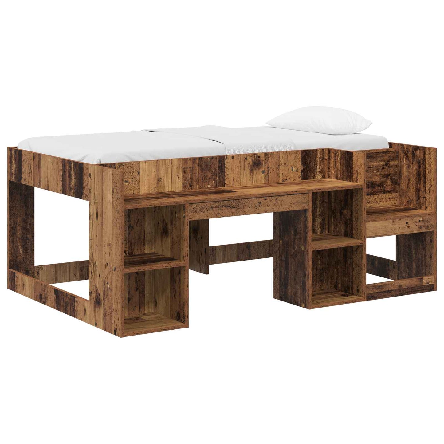 Gyerekágy keret tárolóval Antik Fa 80 x 160 cm Szerelt Fa