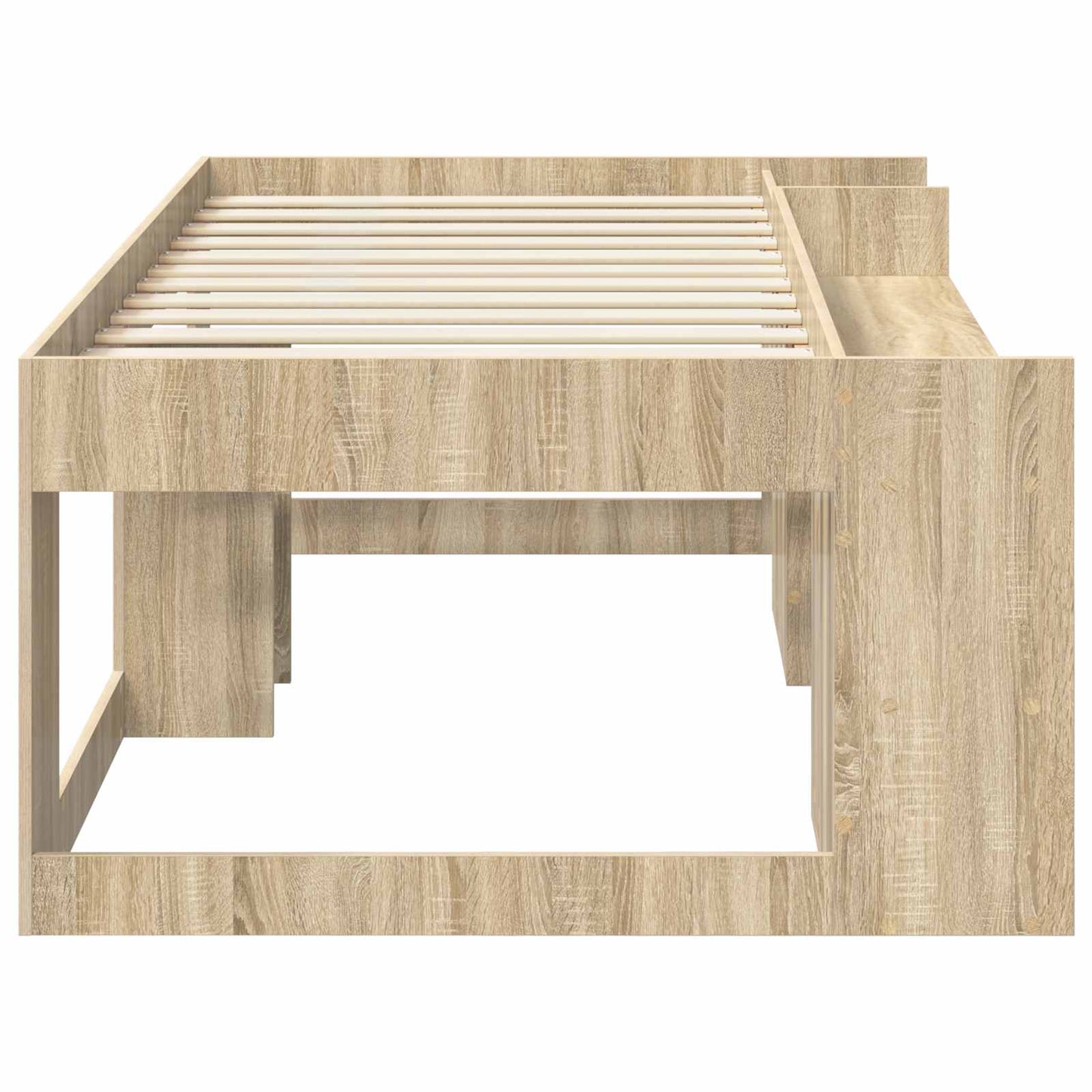 Gyerekágy keret tárolóval Sonoma Tölgy 90 x 190 cm Szerelt Fa